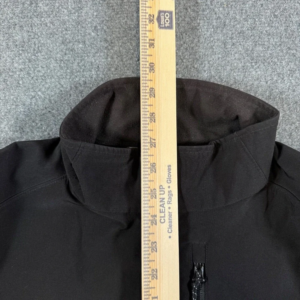 Black Diamond Jacket Mens Medium Black Soft Shell Full‎ Zip Fleece Lined Coat - Picture 10 of 12
